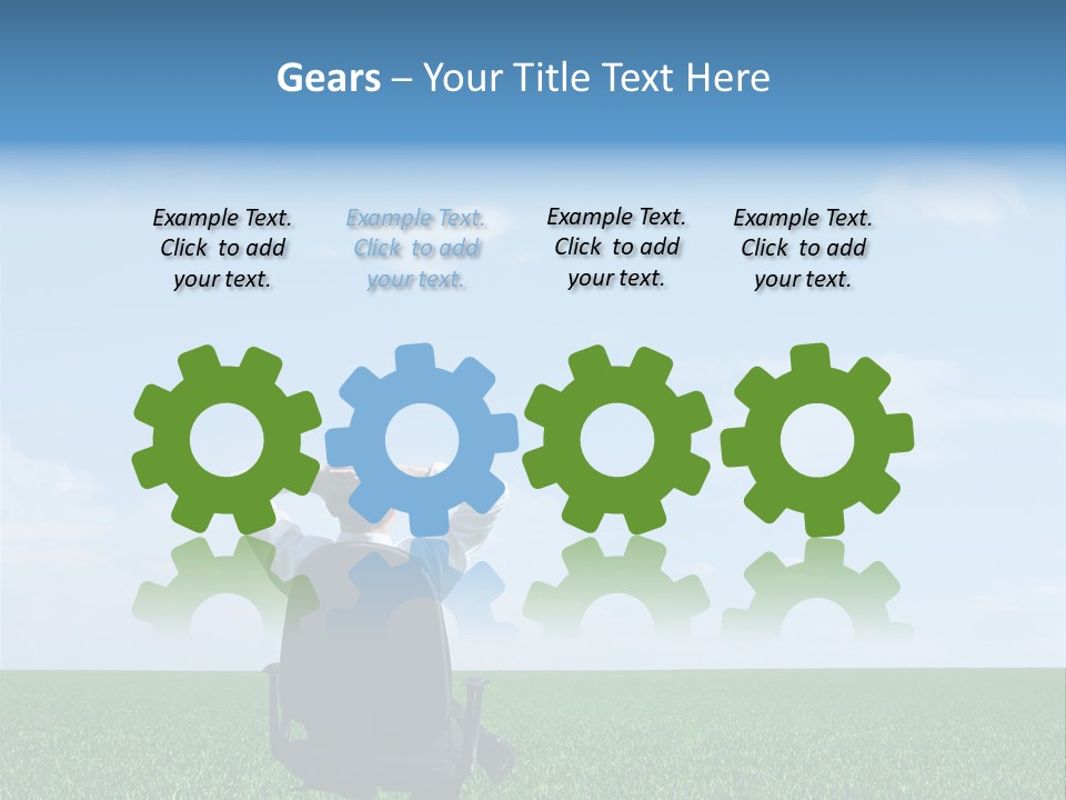 Copyspace Clouds Open PowerPoint Template