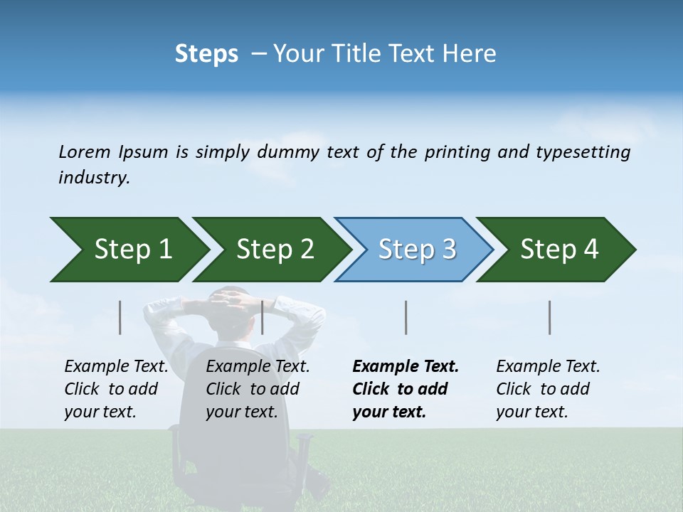 Copyspace Clouds Open PowerPoint Template