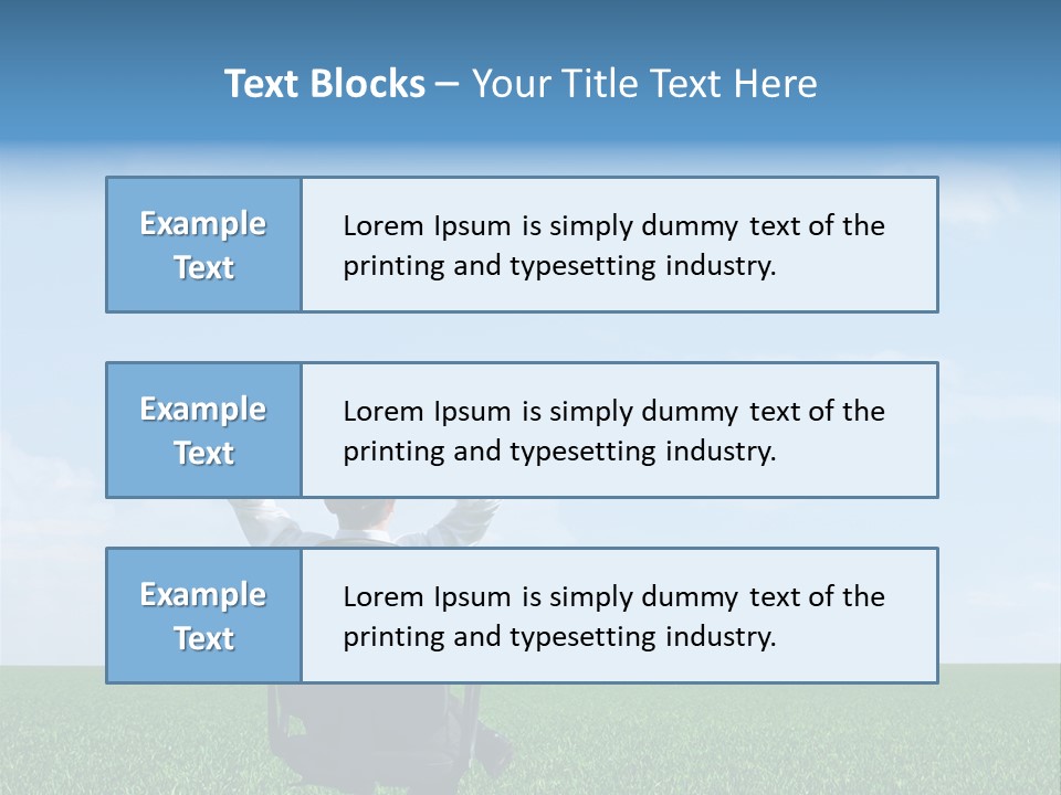 Copyspace Clouds Open PowerPoint Template