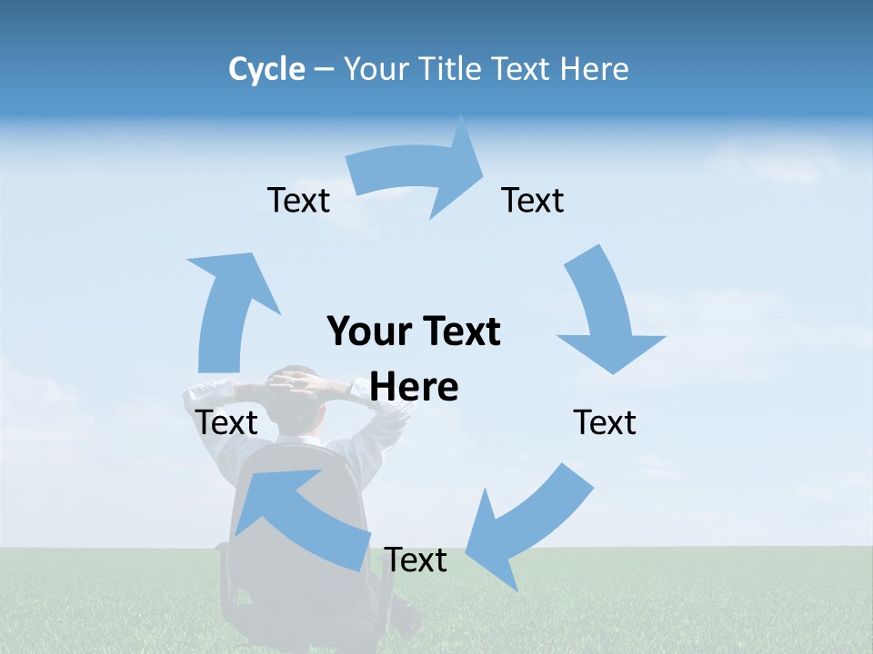 Copyspace Clouds Open PowerPoint Template