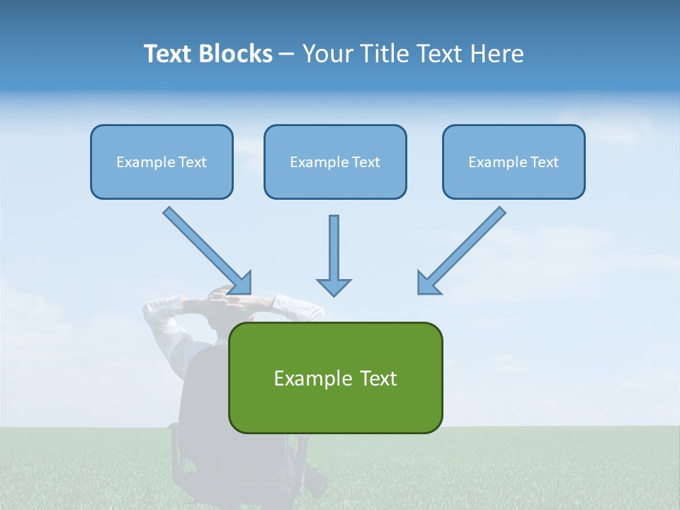Copyspace Clouds Open PowerPoint Template