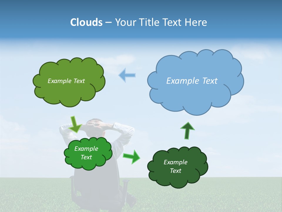 Copyspace Clouds Open PowerPoint Template