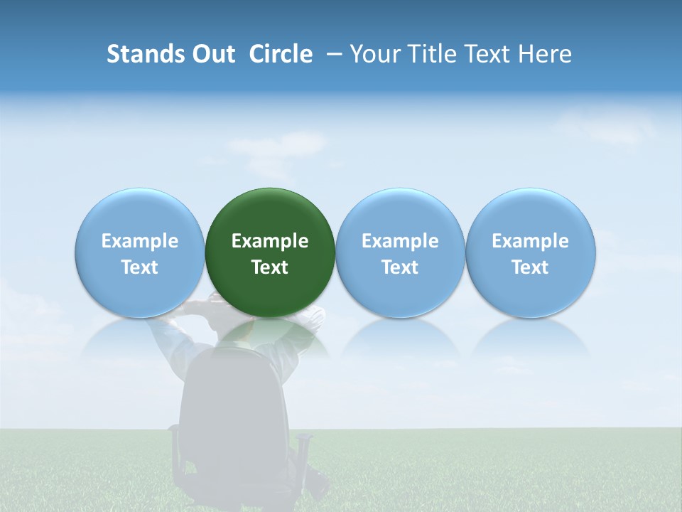 Copyspace Clouds Open PowerPoint Template
