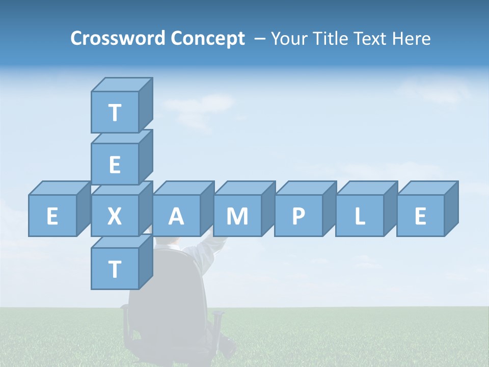Copyspace Clouds Open PowerPoint Template