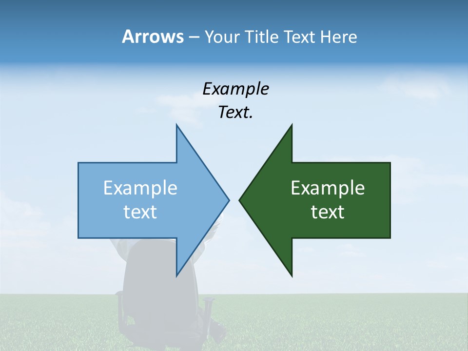 Copyspace Clouds Open PowerPoint Template