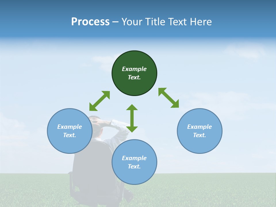 Copyspace Clouds Open PowerPoint Template