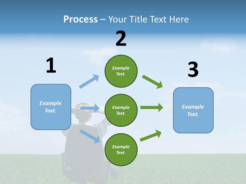 Copyspace Clouds Open PowerPoint Template