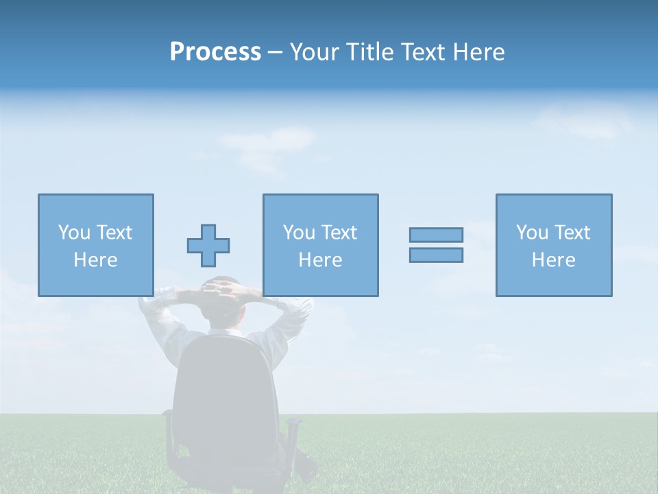 Copyspace Clouds Open PowerPoint Template