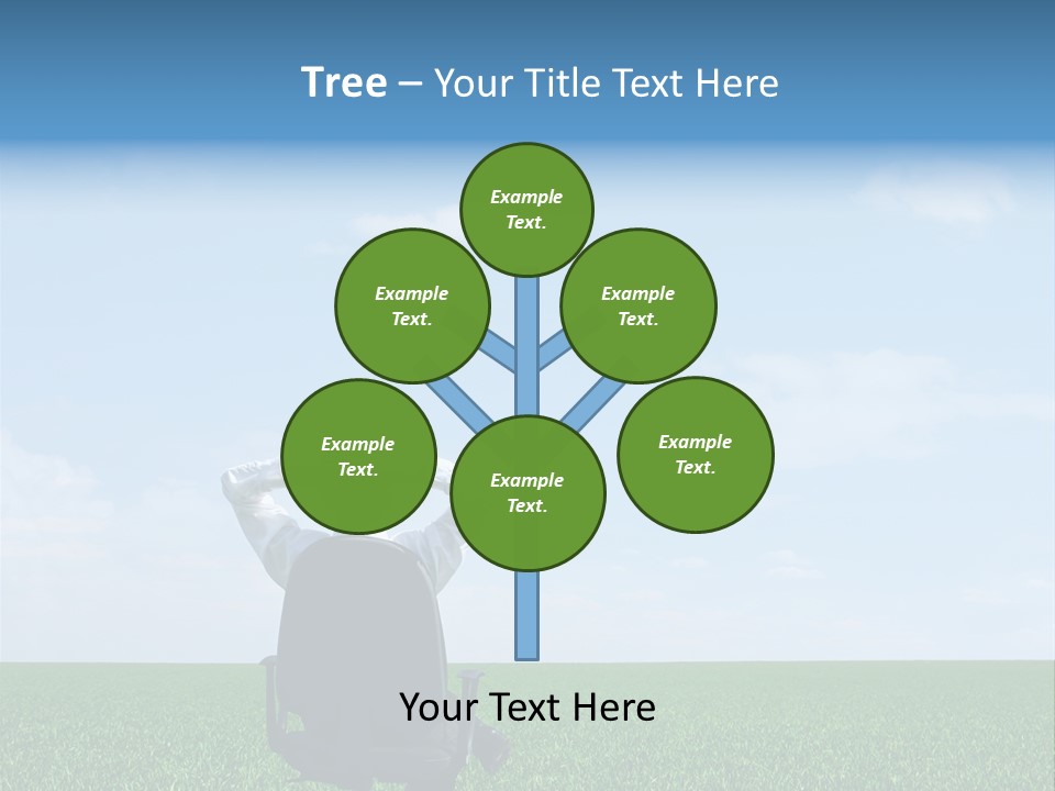 Copyspace Clouds Open PowerPoint Template