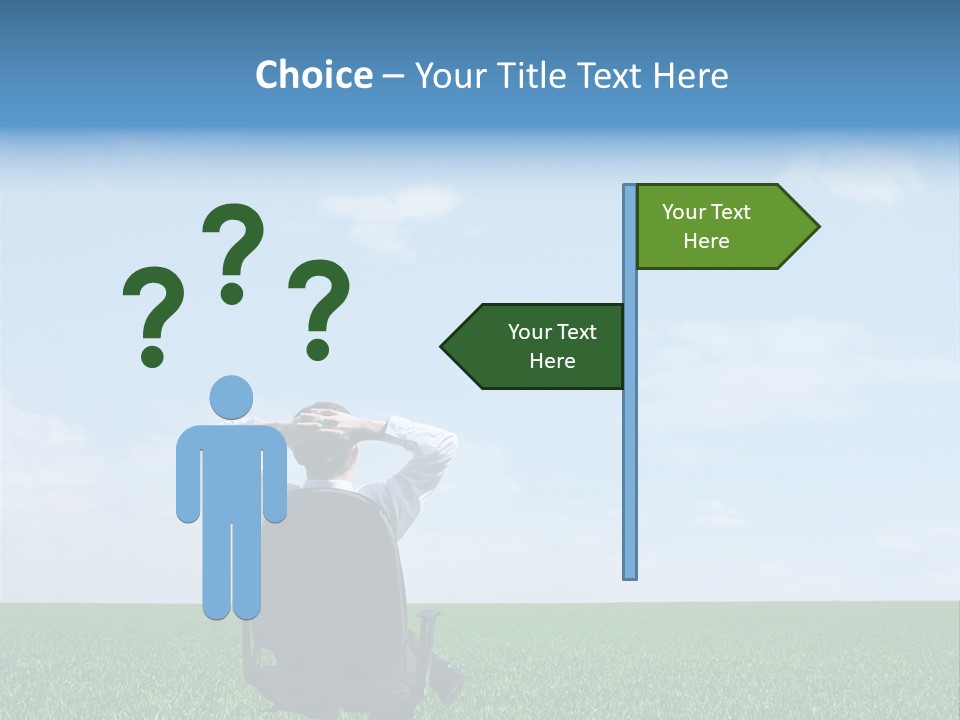 Copyspace Clouds Open PowerPoint Template