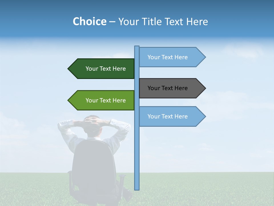 Copyspace Clouds Open PowerPoint Template