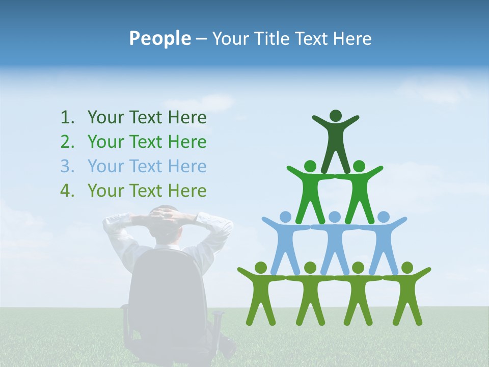Copyspace Clouds Open PowerPoint Template