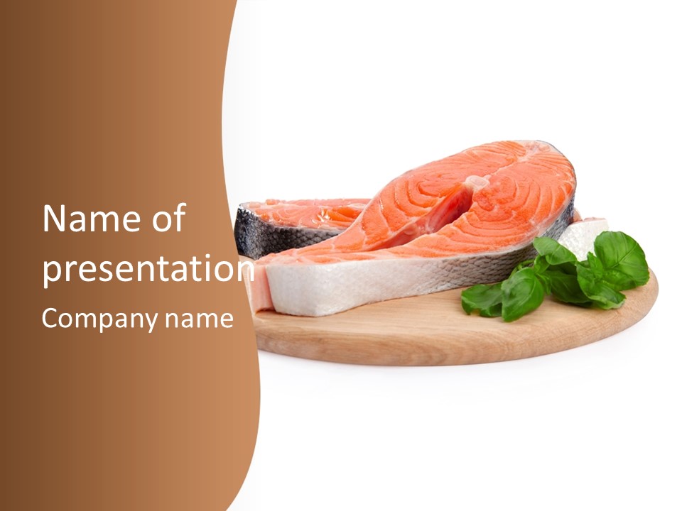 Cooking Macro Fish PowerPoint Template