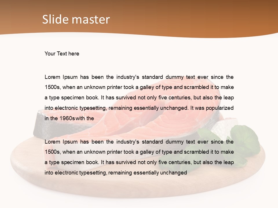 Cooking Macro Fish PowerPoint Template