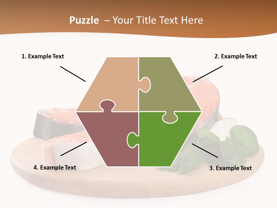 Cooking Macro Fish PowerPoint Template