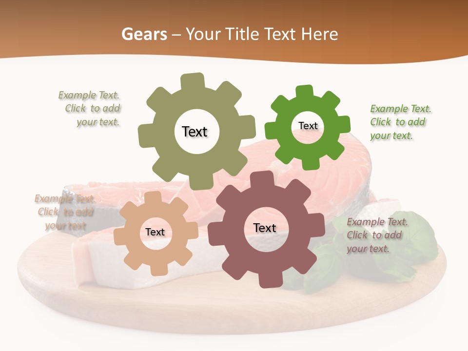 Cooking Macro Fish PowerPoint Template