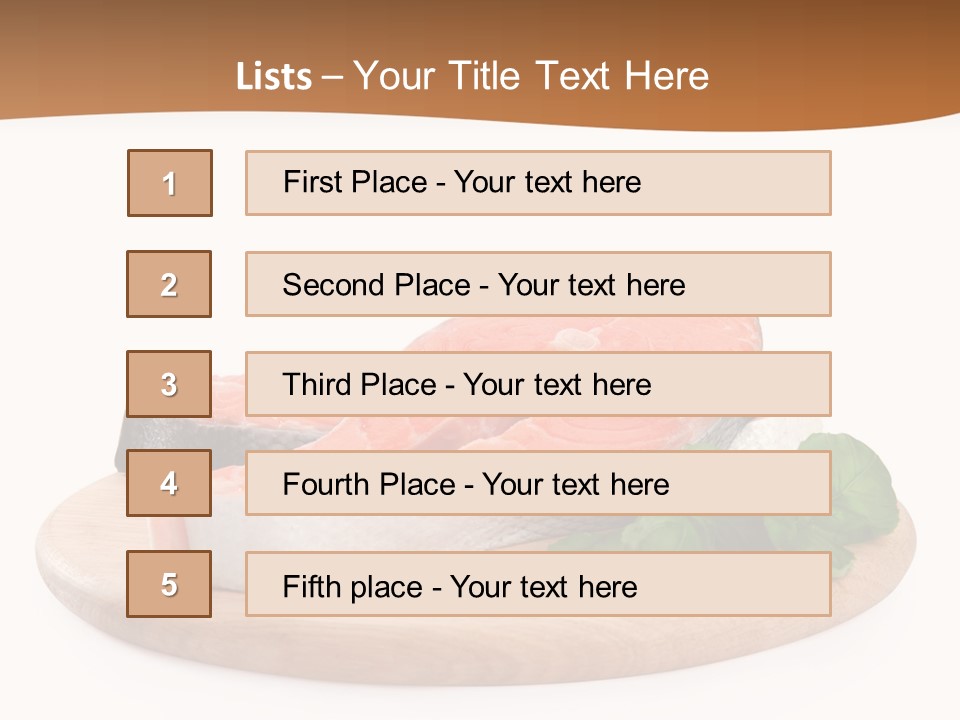 Cooking Macro Fish PowerPoint Template