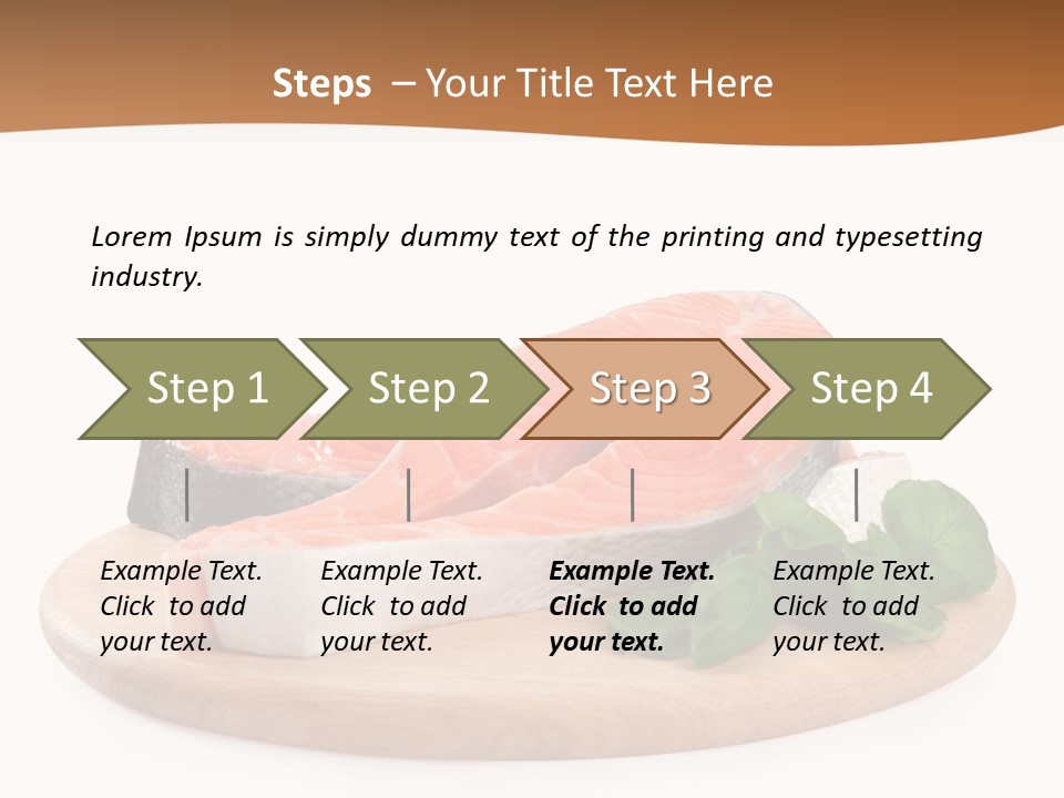 Cooking Macro Fish PowerPoint Template
