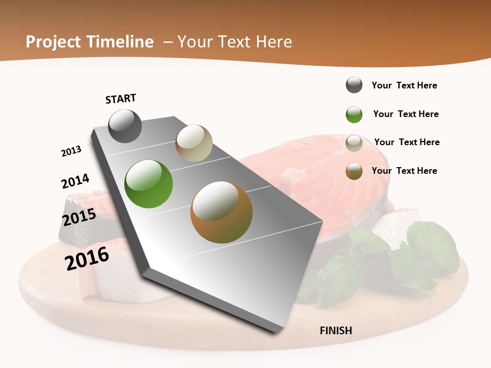 Cooking Macro Fish PowerPoint Template