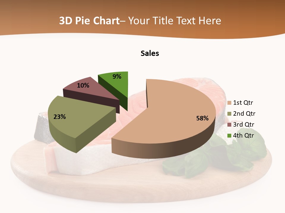 Cooking Macro Fish PowerPoint Template