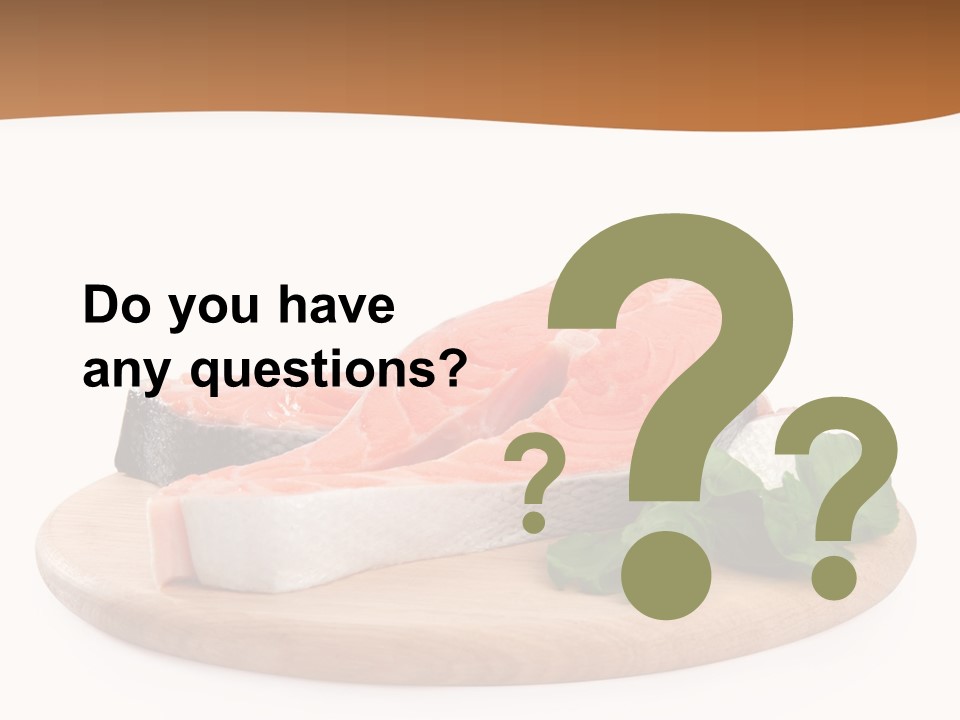 Cooking Macro Fish PowerPoint Template