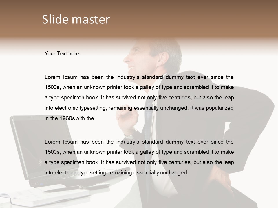 Modern Neck Massage PowerPoint Template