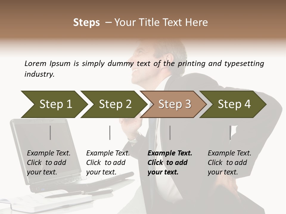 Modern Neck Massage PowerPoint Template