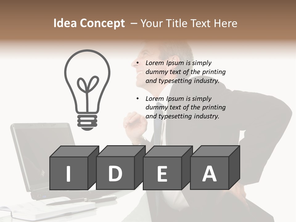 Modern Neck Massage PowerPoint Template