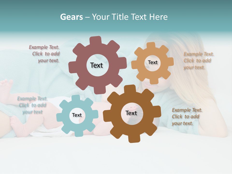 Feeding Little Look PowerPoint Template