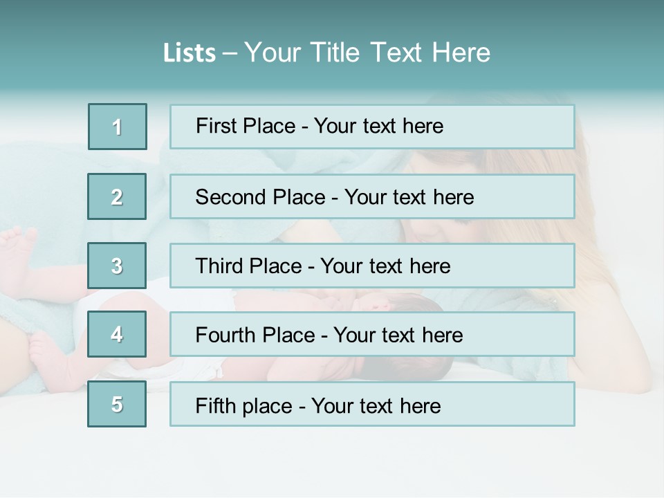 Feeding Little Look PowerPoint Template