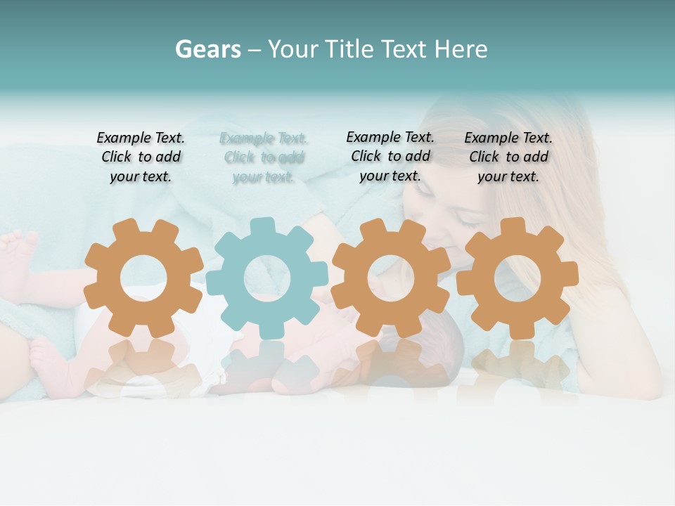 Feeding Little Look PowerPoint Template