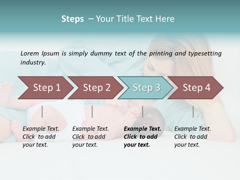 Feeding Little Look PowerPoint Template