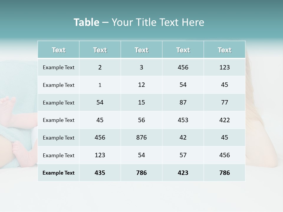 Feeding Little Look PowerPoint Template