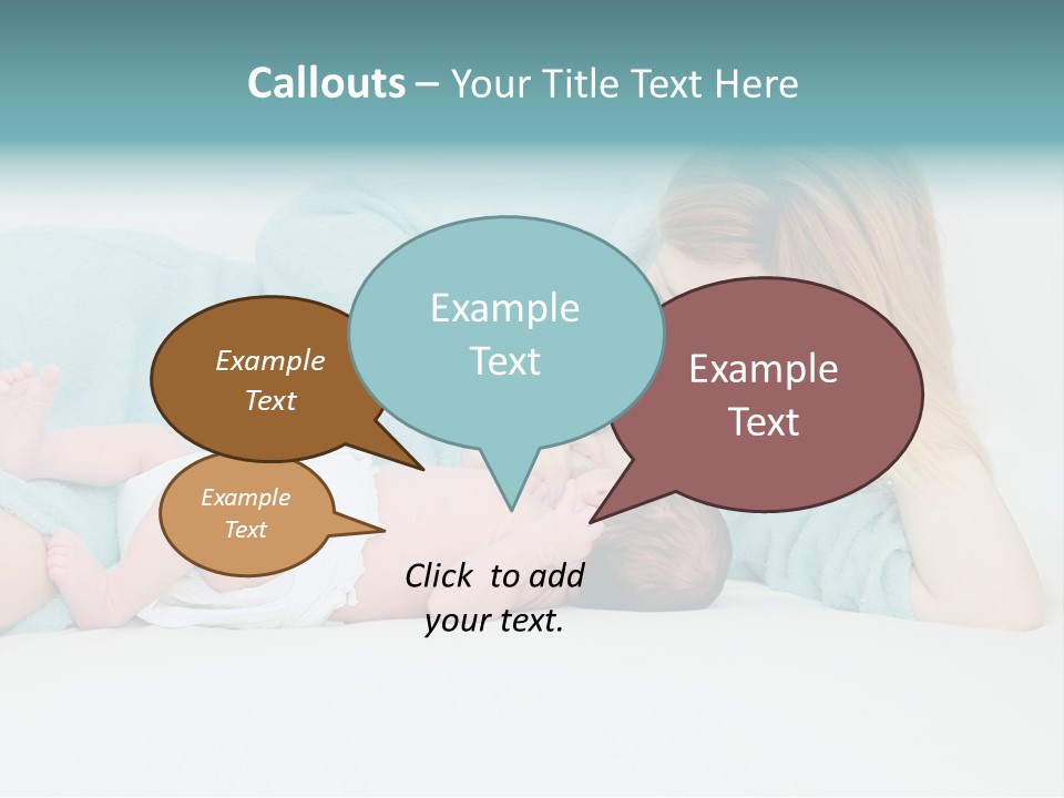 Feeding Little Look PowerPoint Template
