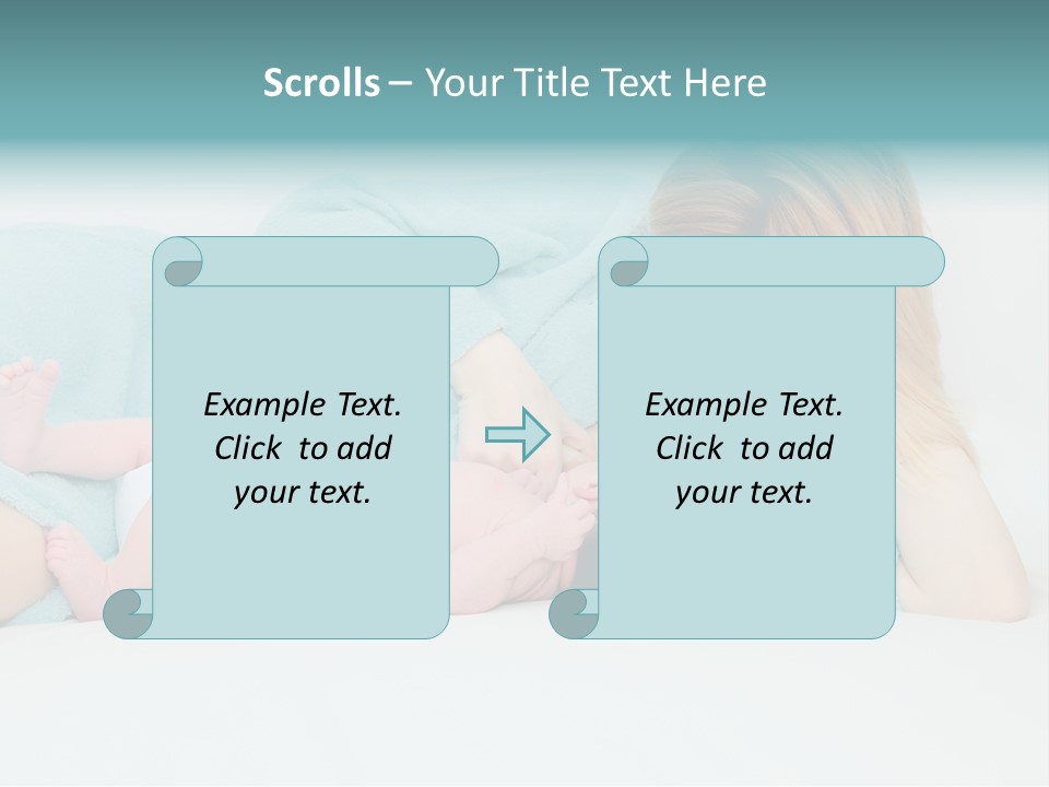 Feeding Little Look PowerPoint Template
