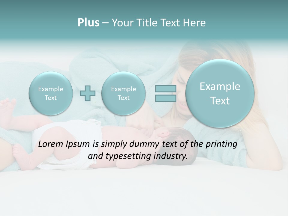 Feeding Little Look PowerPoint Template