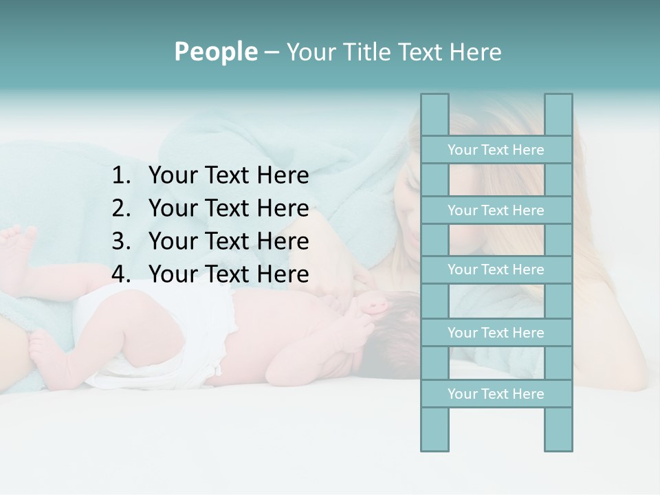 Feeding Little Look PowerPoint Template