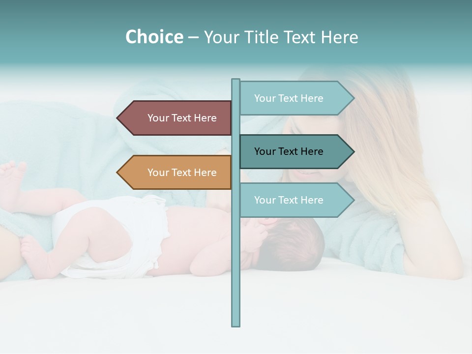 Feeding Little Look PowerPoint Template