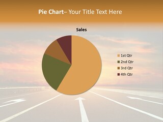 Sunset Saturated Road PowerPoint Template