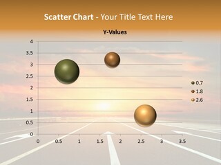 Sunset Saturated Road PowerPoint Template