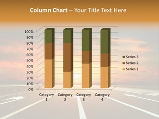 Sunset Saturated Road PowerPoint Template