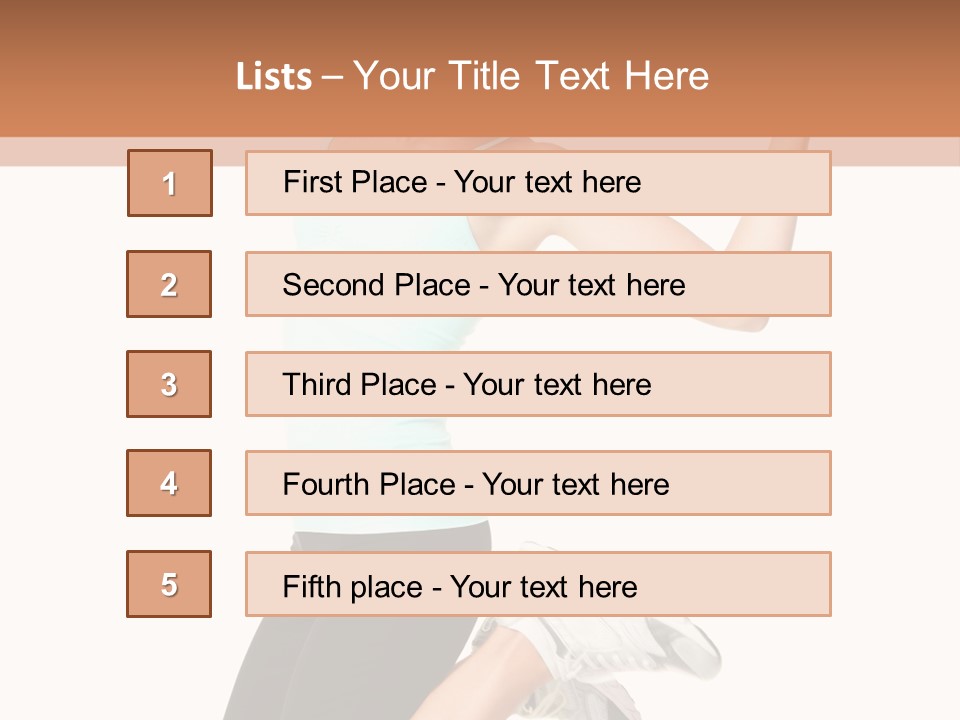 Length Muscles Sport PowerPoint Template