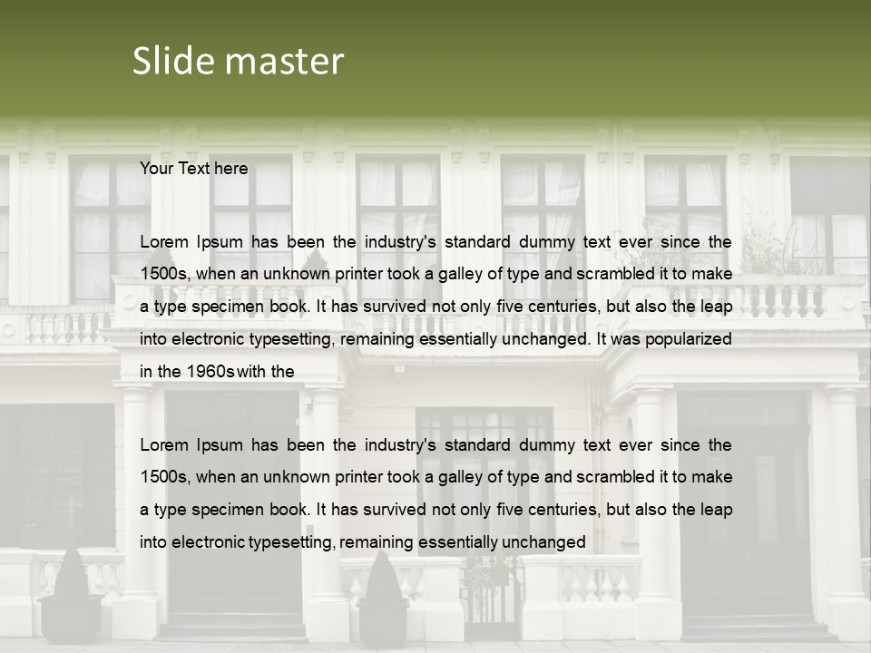 Structure English Construction PowerPoint Template