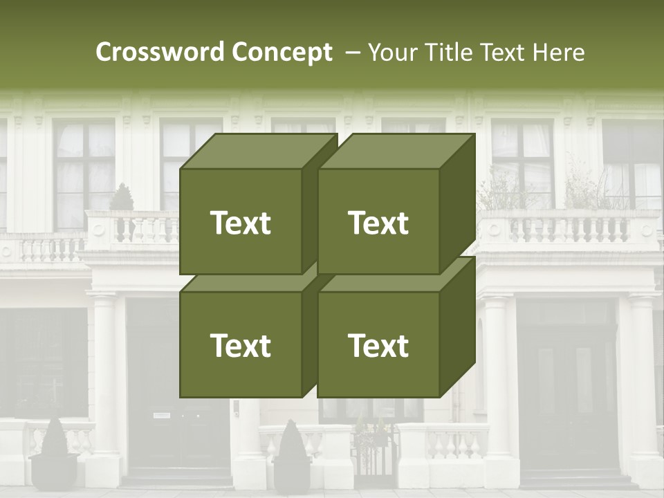 Structure English Construction PowerPoint Template