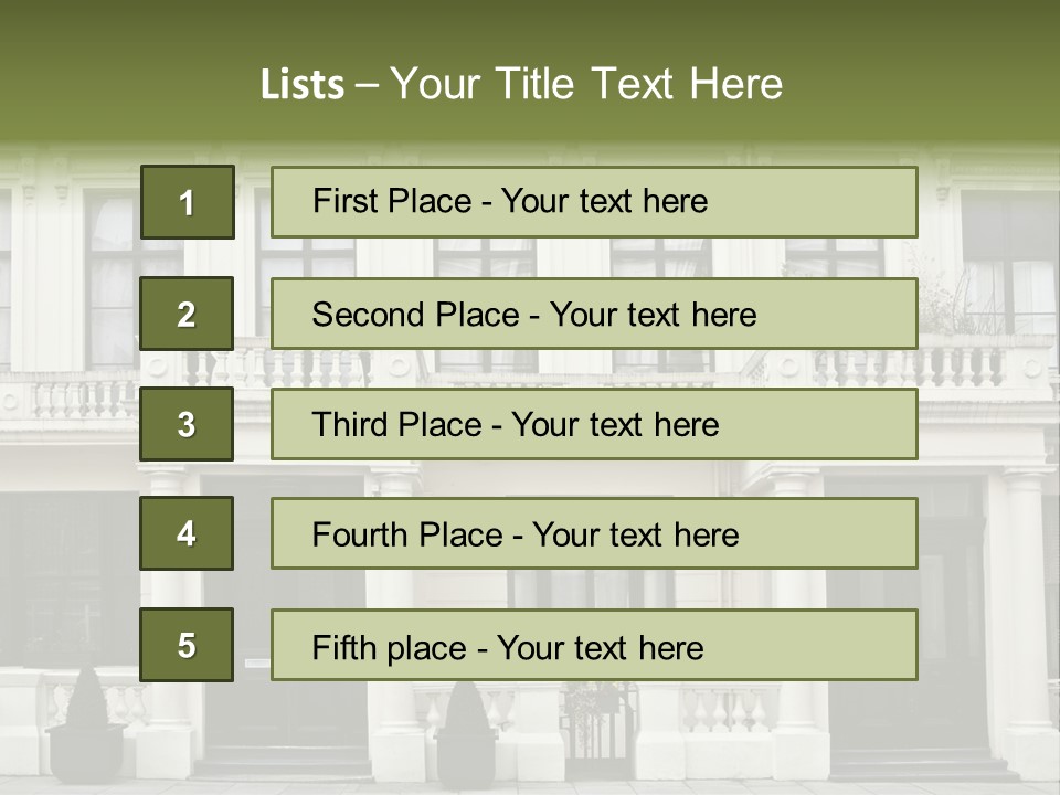 Structure English Construction PowerPoint Template