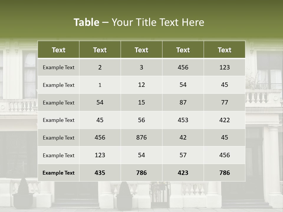 Structure English Construction PowerPoint Template