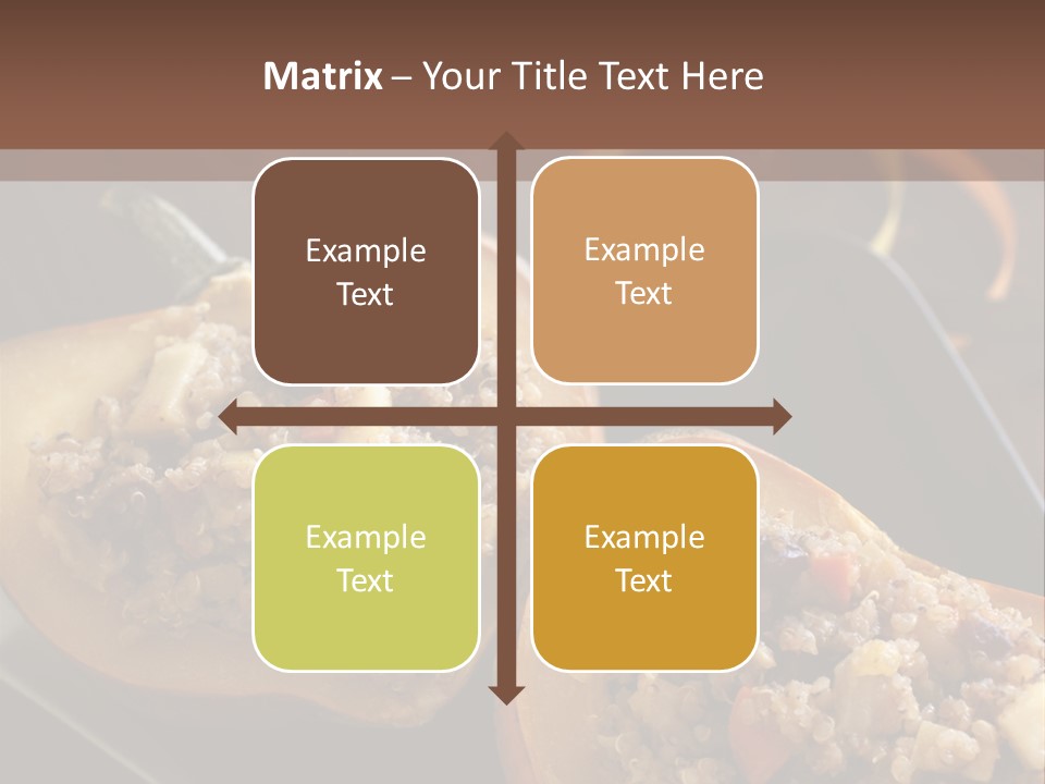 Quinoa Squash Stuffed PowerPoint Template
