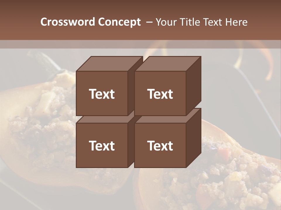 Quinoa Squash Stuffed PowerPoint Template