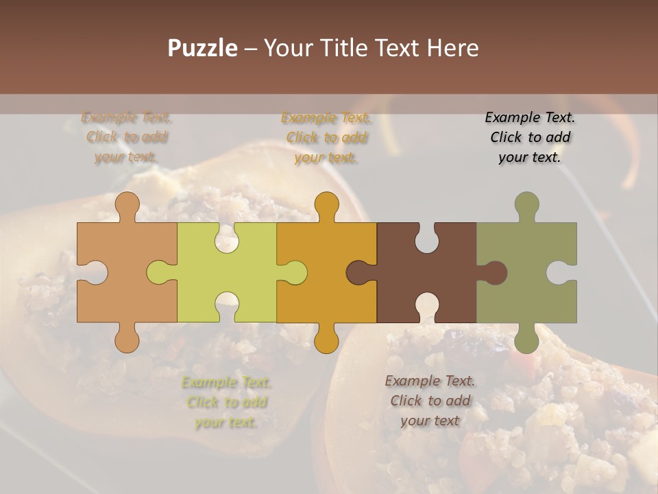 Quinoa Squash Stuffed PowerPoint Template