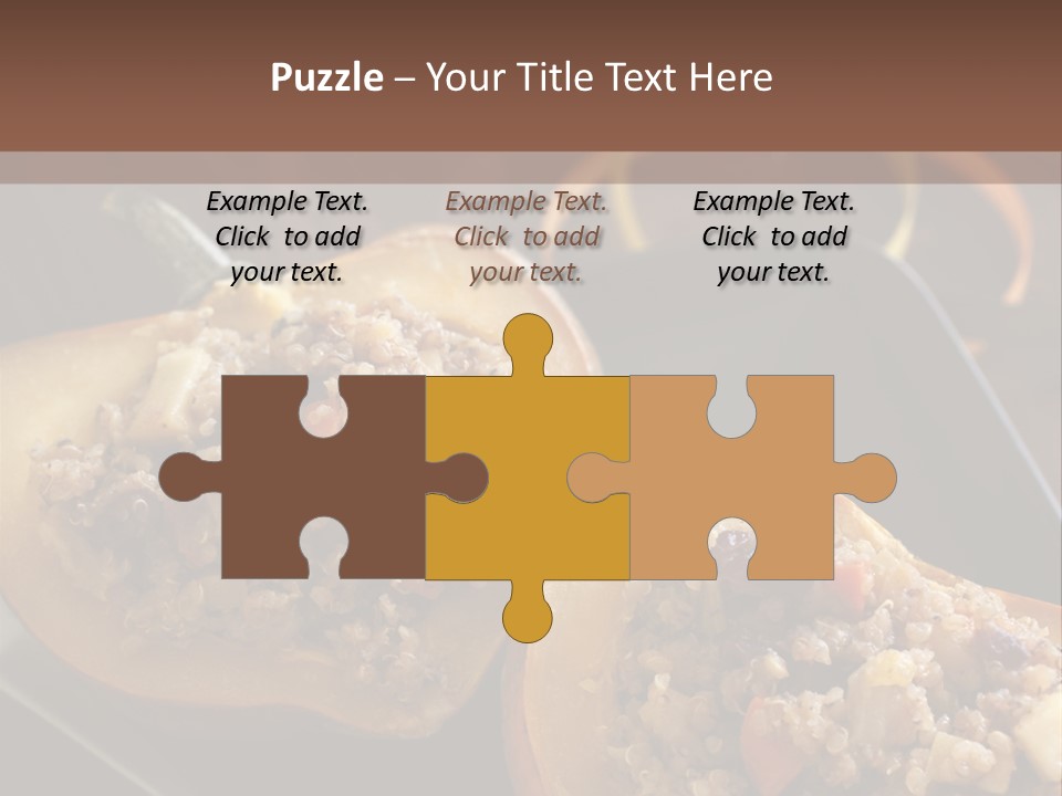 Quinoa Squash Stuffed PowerPoint Template
